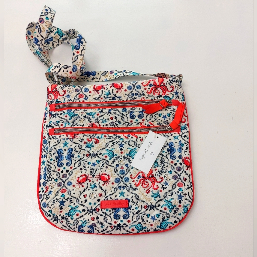 Vera Bradley Triple Zip Hipster Sealife NWT